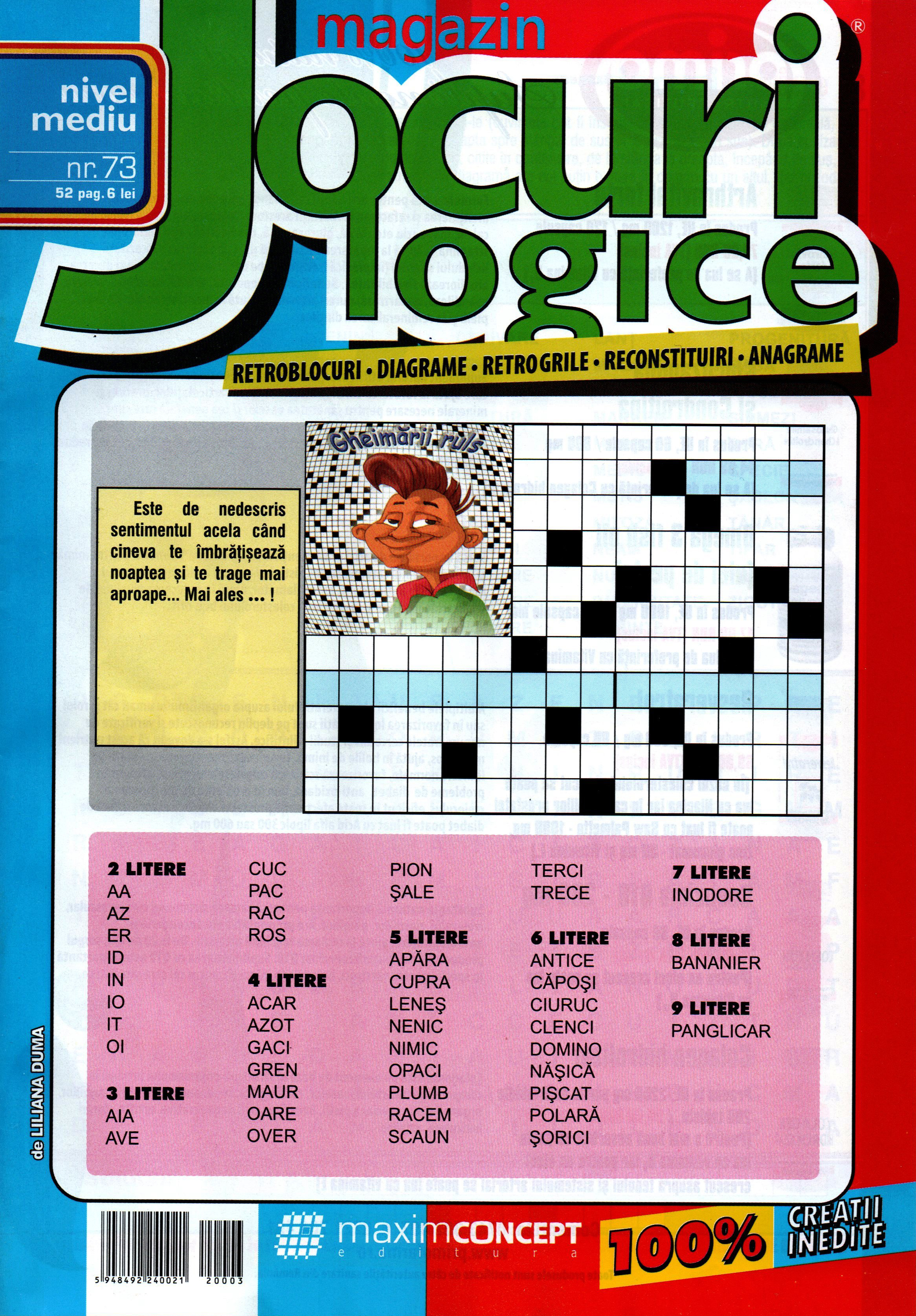 Magazin Jocuri logice, martie 2020